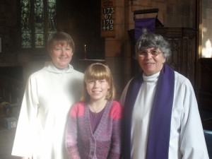 Alison Maddocks, Hannah Kilpatrick and Sister Diana