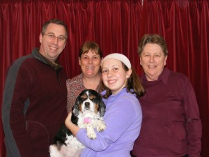 Mark, Julie, Claire and Mavis Collins