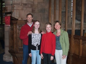 Olly, Hannah, Laurence and Lizzie Paish